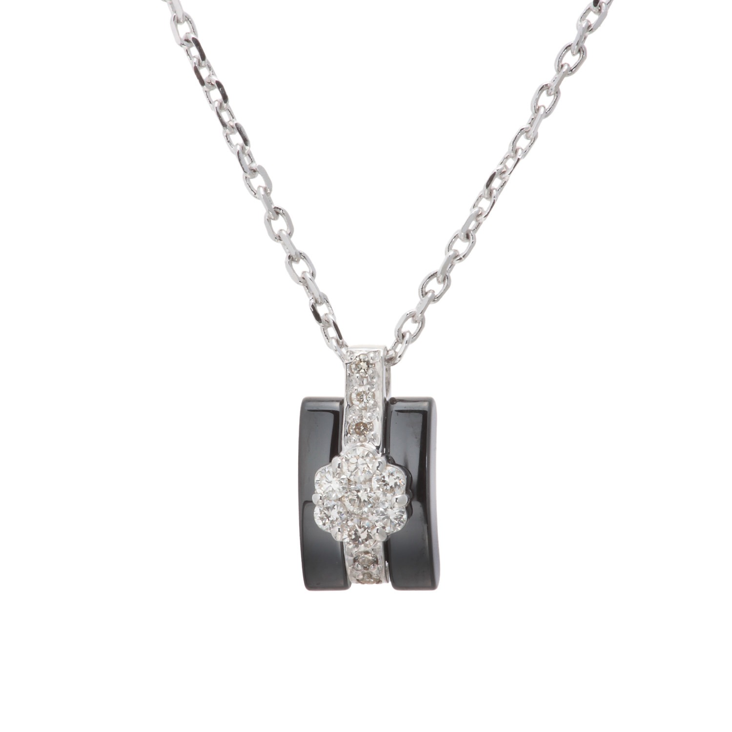 ソルジェ
シルバー
ブラックセラミック
ダイヤモンド
ミステリーセッティング
ネックレス