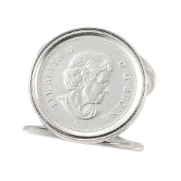 ワールドコインズ カナダコイン １０セントデザイン リング
