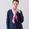リナ　プリベ こだわりの配色で 春ファッションの主役に！ 当ブランドオリジナル シルク１００％スカーフ