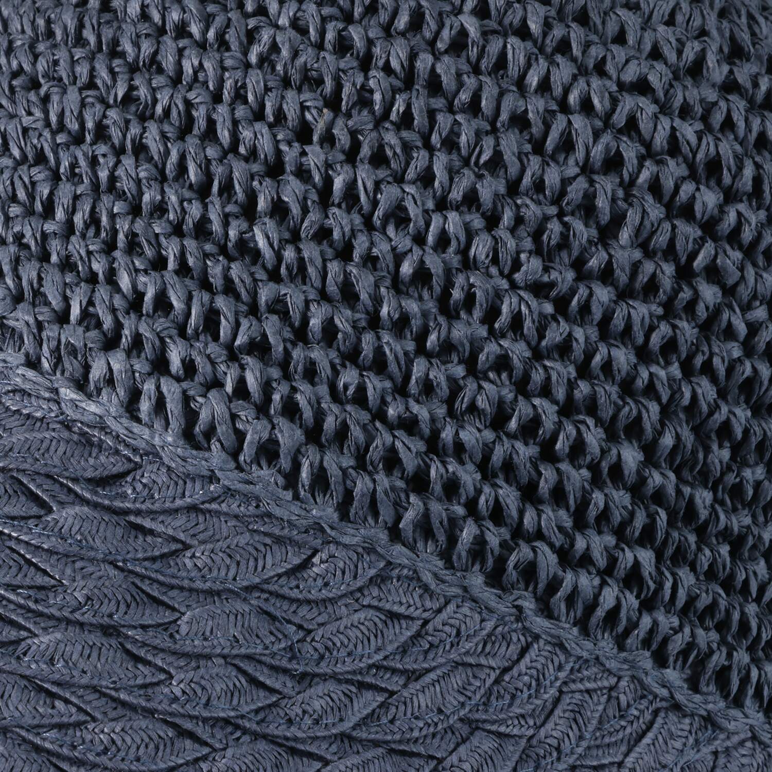 ジョナータ ＵＶカット 手編み＆ブレードブリム バイザーキャップ