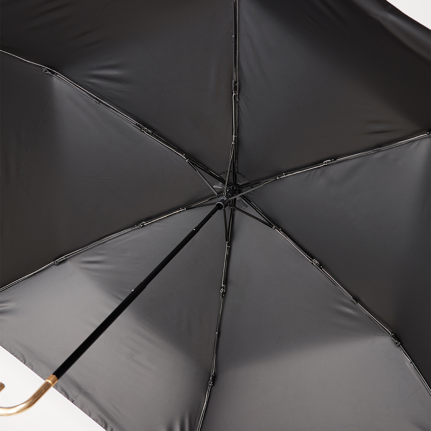 ウォーターフロント ＵＶカット スレンダーハンドル 折りたたみ傘 ＜バイカラー＞