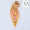 タニラグ 日本製 手捺染 プリーツ仕立て リング付ひし形スカーフ