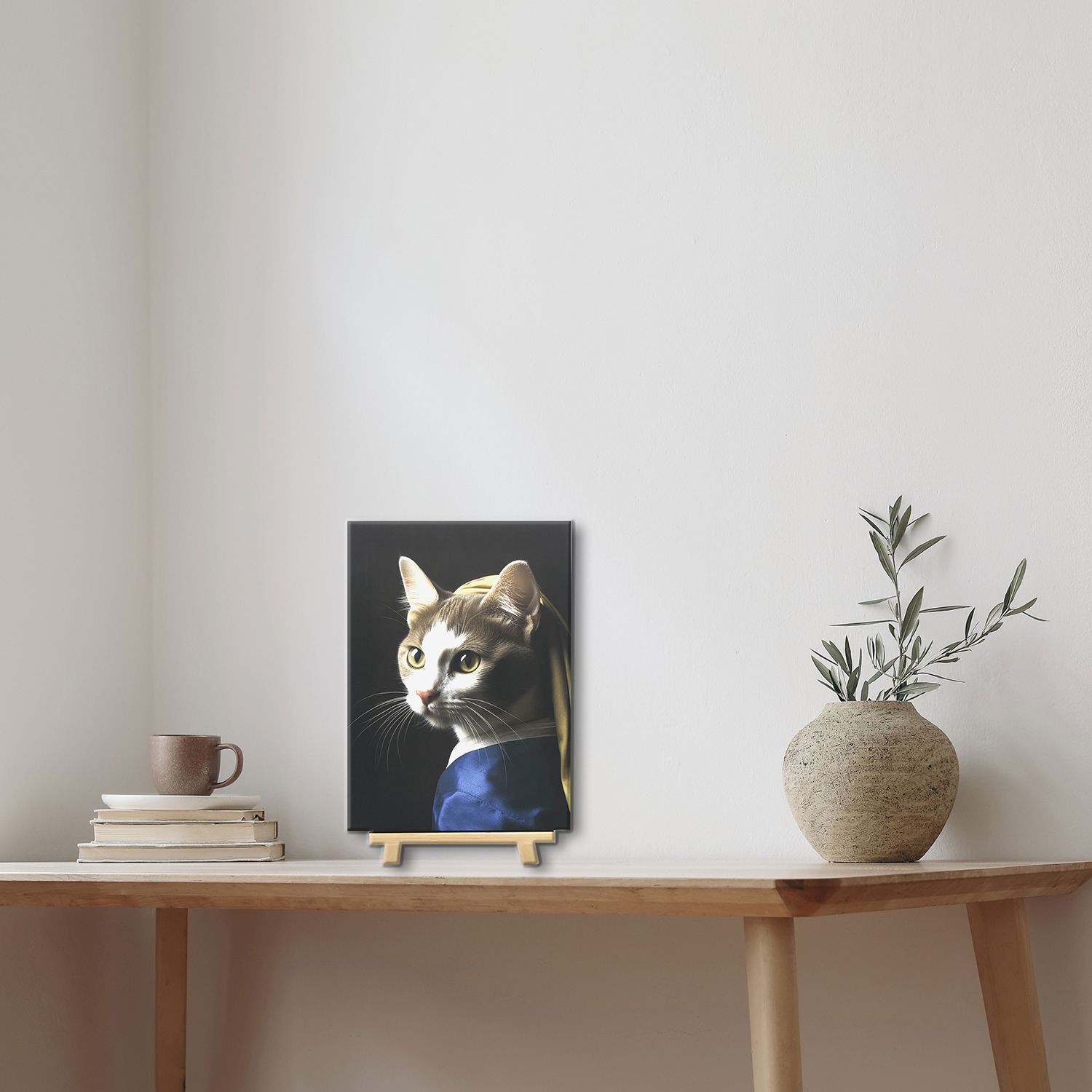 インテリアアート 猫シリーズ “ターバンを巻いた猫”