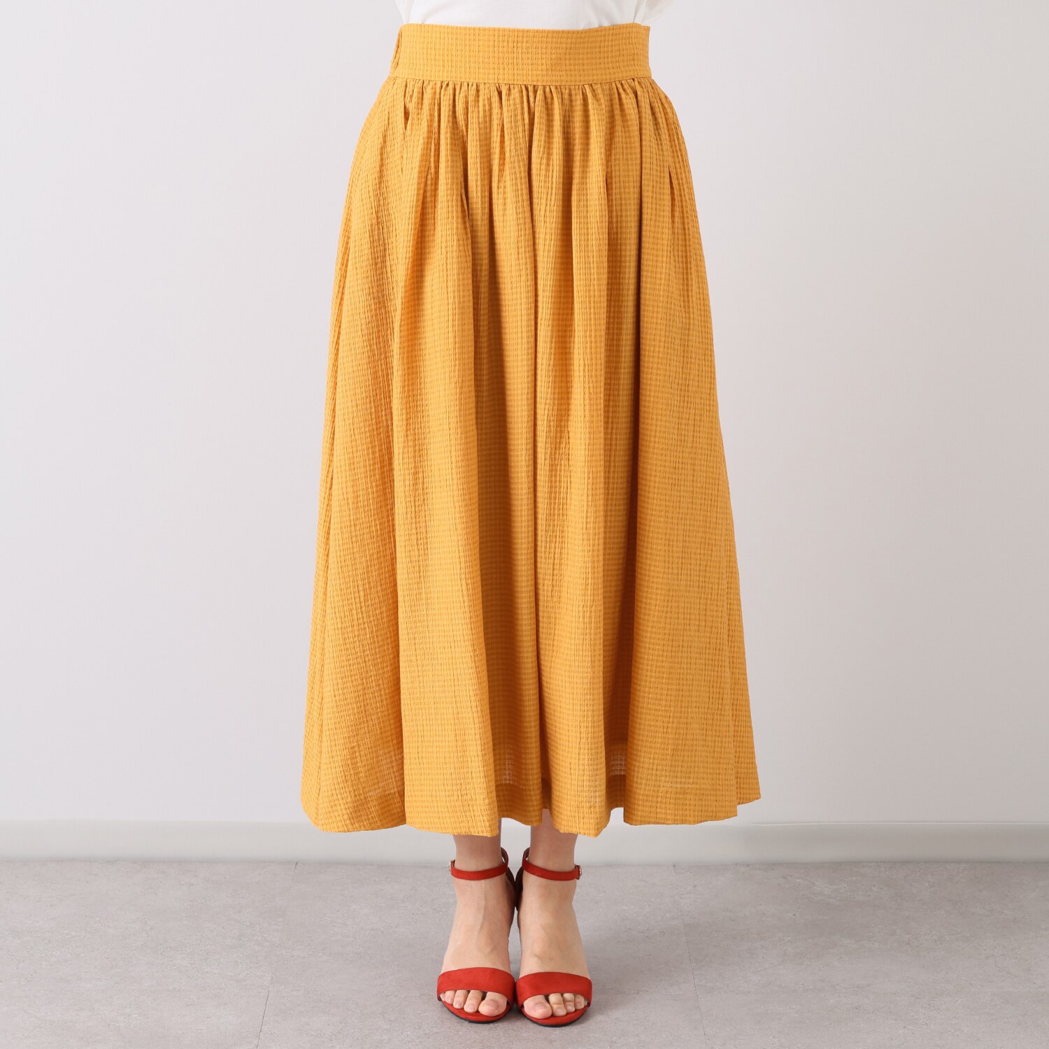 タマミ　ワタナベ ギャザースカート “サマーレディスカート”