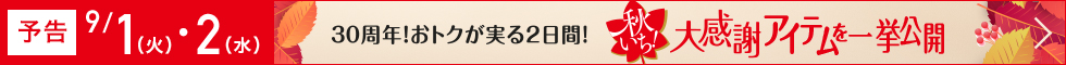秋いち大感謝アイテムを一挙公開