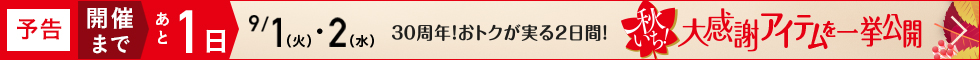 秋いち大感謝アイテムを一挙公開