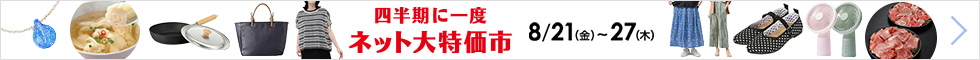 四半期に一度　ネット大特価市
