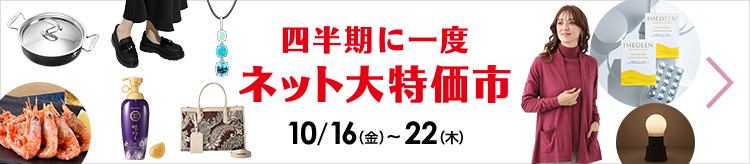 四半期に一度　ネット大特価市