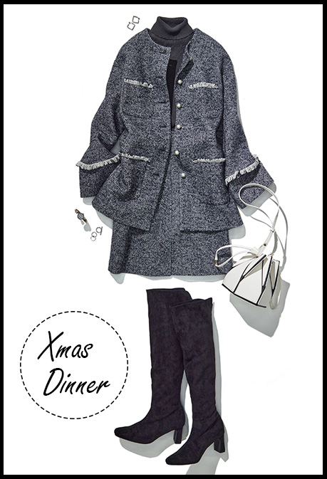 クリスマスディナー コーディネート画像