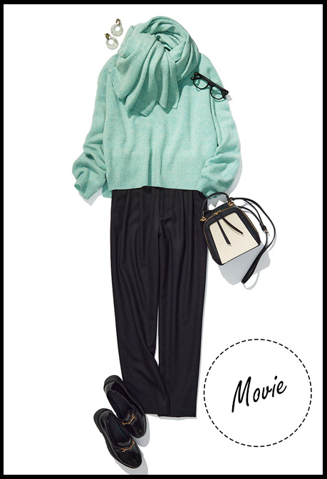 気になる新作映画をチェック コーディネート画像