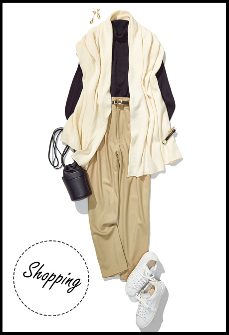 ショッピング コーディネート画像