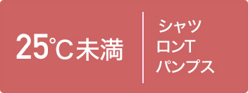 25℃未満 シャツ/ロンT/パンプス