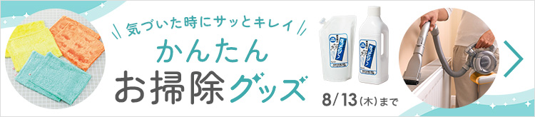 気づいた時にサッとキレイ かんたんお掃除グッズ