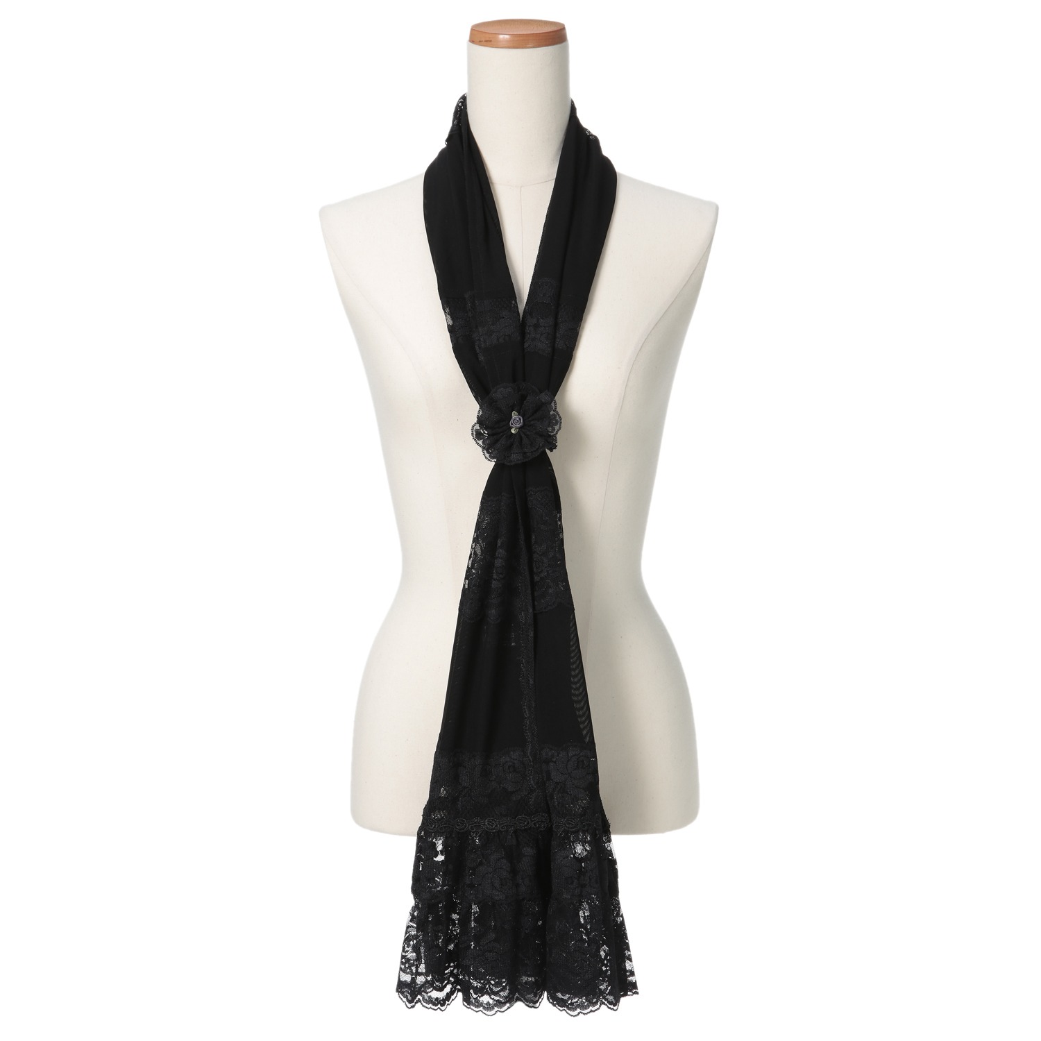 ラ　ルイス
レースアクセント
ロングストール
シュシュ付