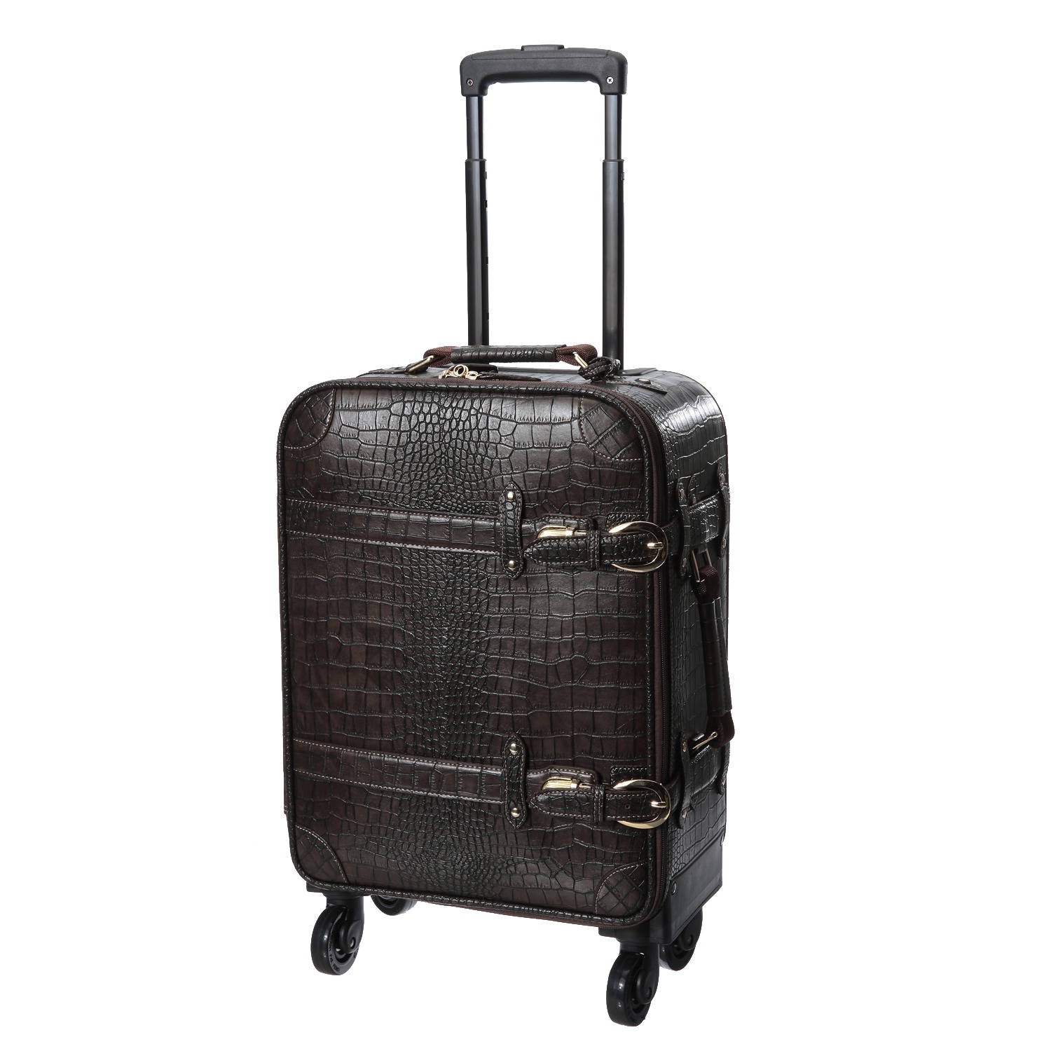 スワニー トランクキャリー クロコダイル型押し