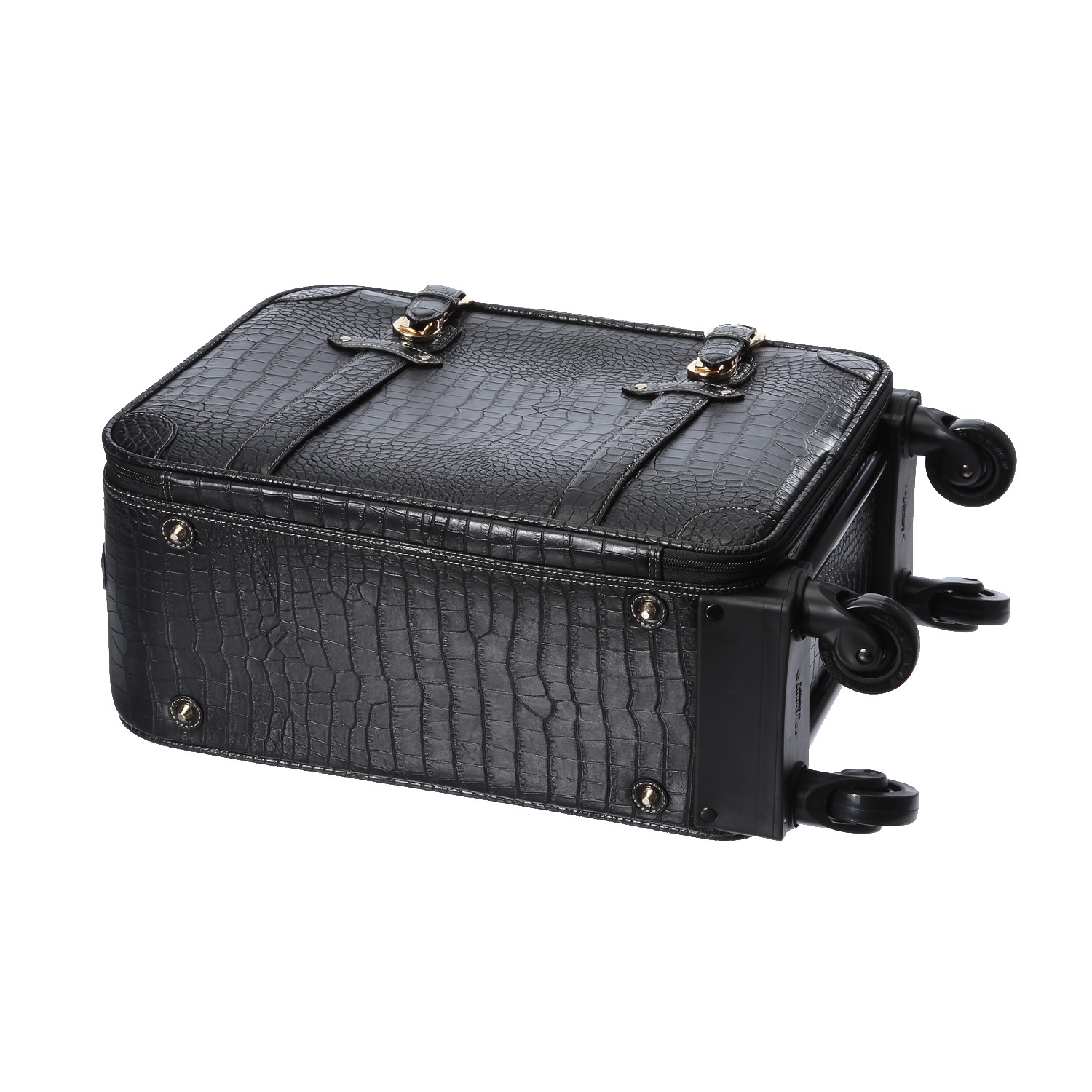 スワニー トランクキャリー クロコダイル型押し