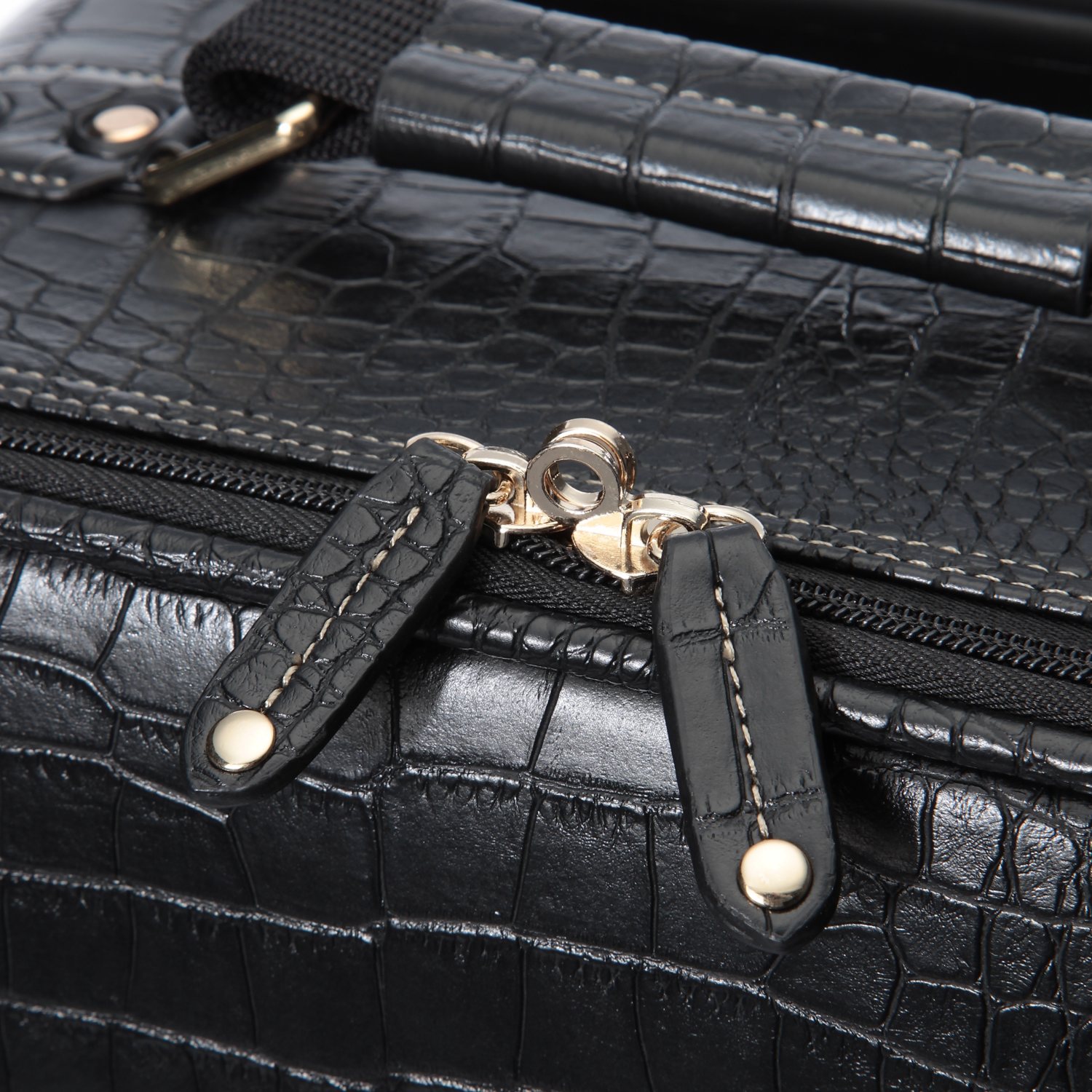 スワニー トランクキャリー クロコダイル型押し