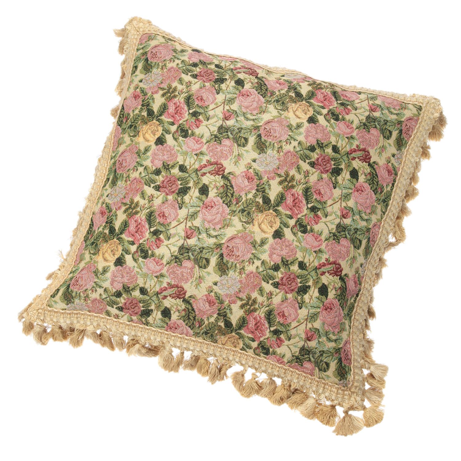 ラ　ルイス ルドゥーテ ゴブラン織 タッセルクッション 