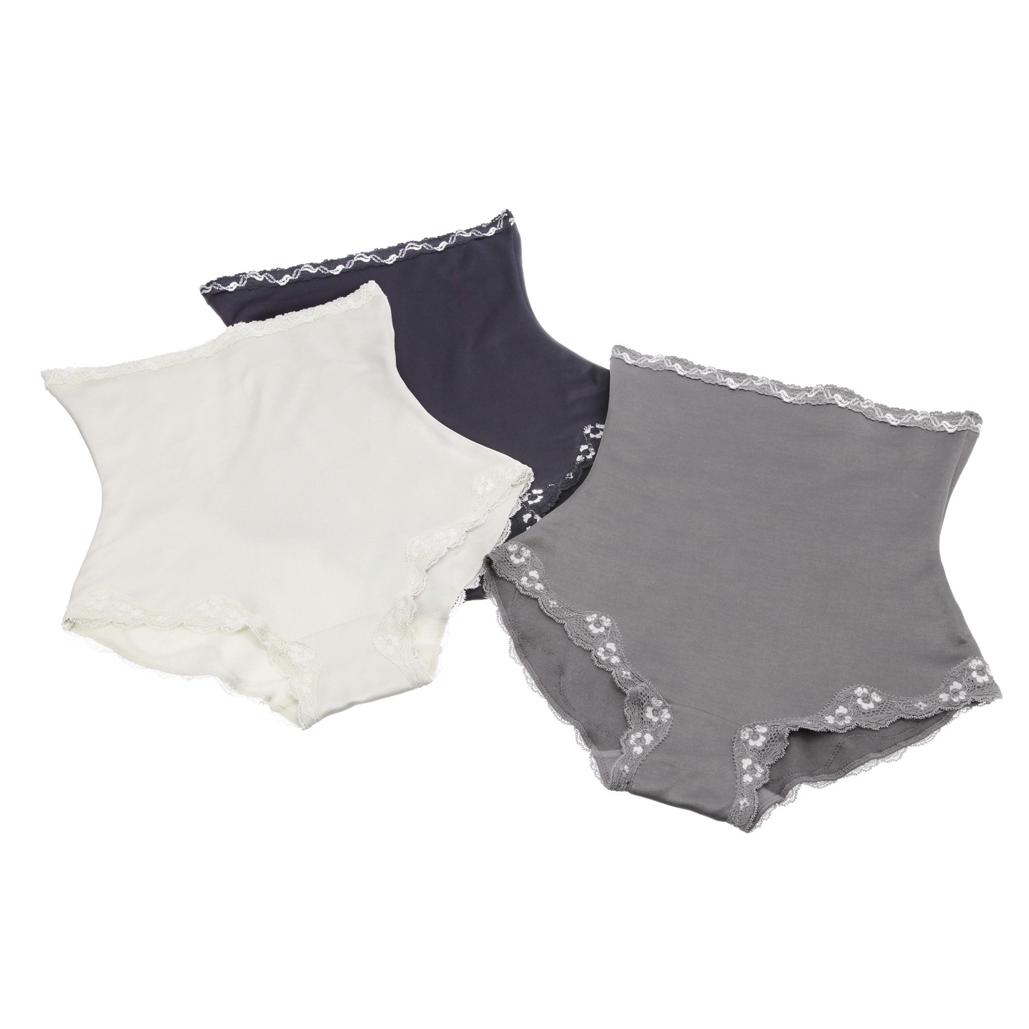 ジュエル
裏綿ふっくら起毛
ハラマキ付ショーツ
３枚セット