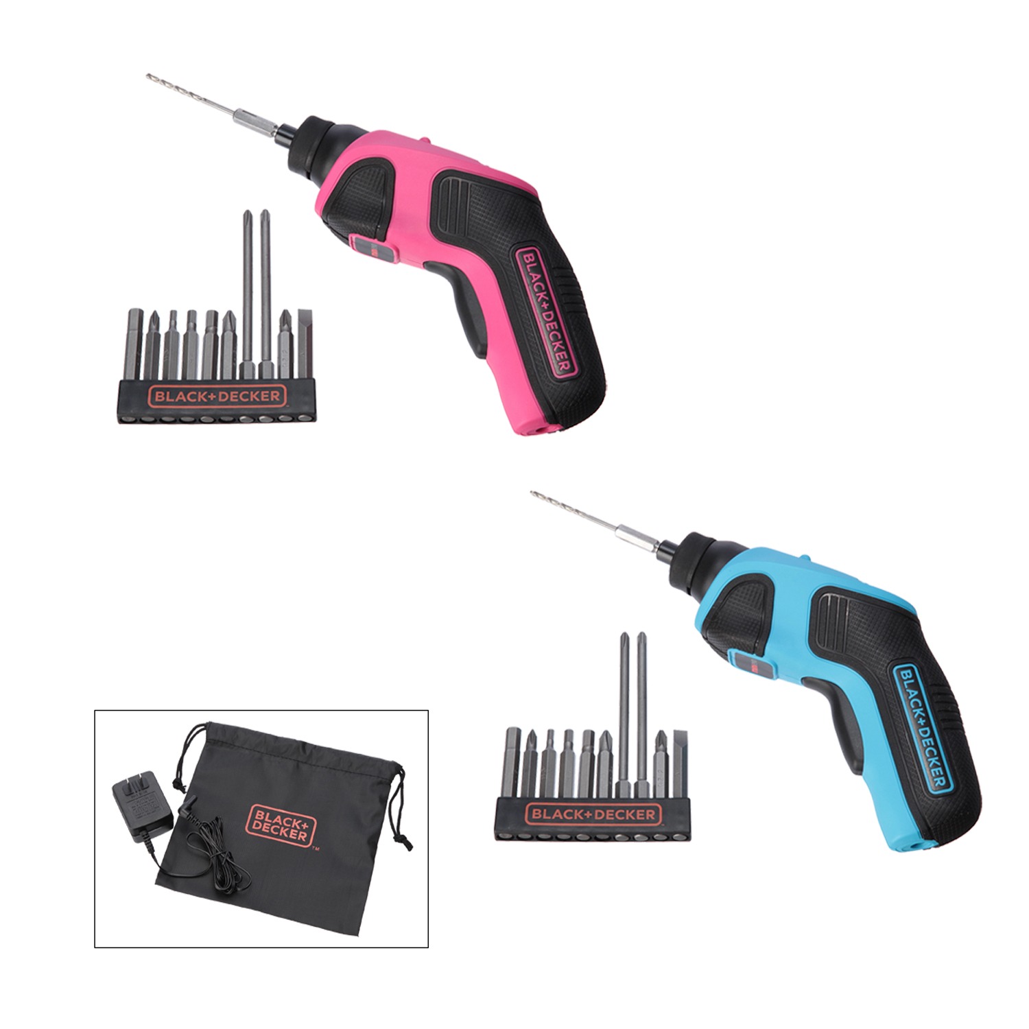 ブラック＋デッカー　充電式電動ドライバー　“３．６Ｖリチウム　ホームドライバー”　特別セット