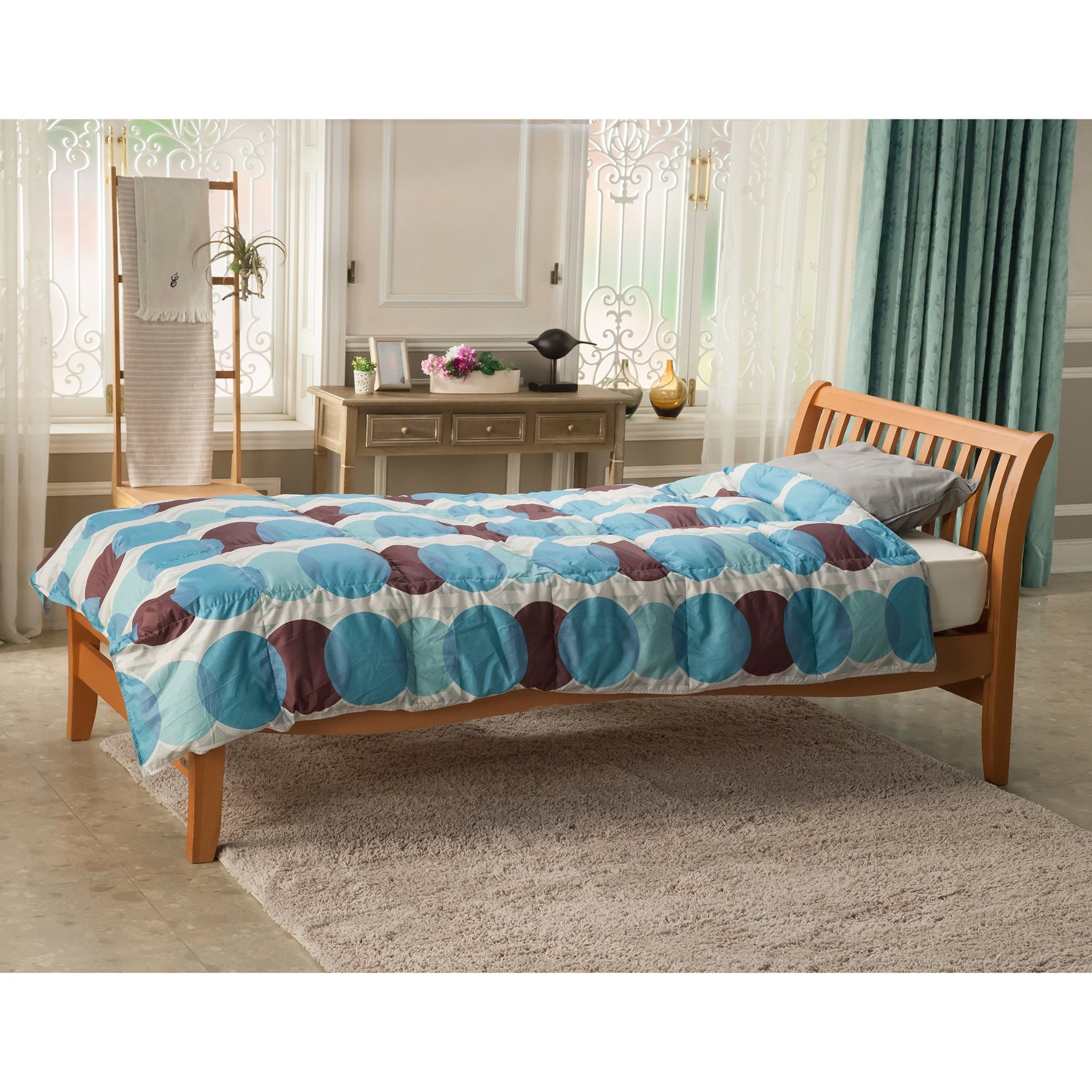 ＜セミダブル＞ロマンス小杉　ふっくら柔らか！　洗える羽毛肌掛けふとん