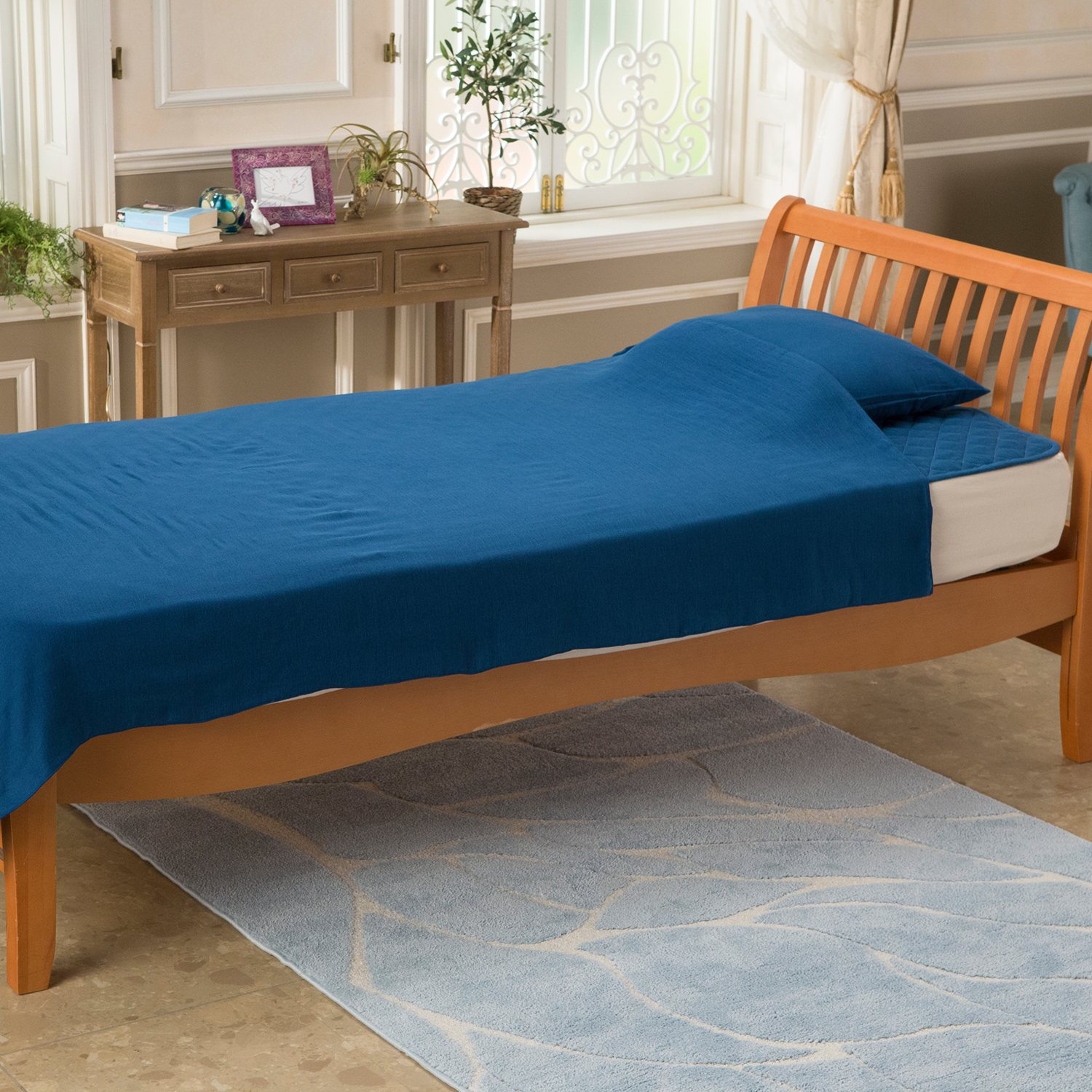 ＜ダブル＞やわらか３段加工で仕上げた！　三河木綿　和晒プレミアムガーゼ　６重ガーゼケット