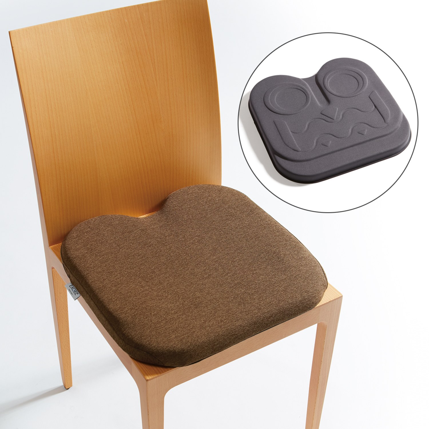 エクスジェル 体圧流動分散素材で 安定して座り続けられる アウルクッション “アウルカンフィ”