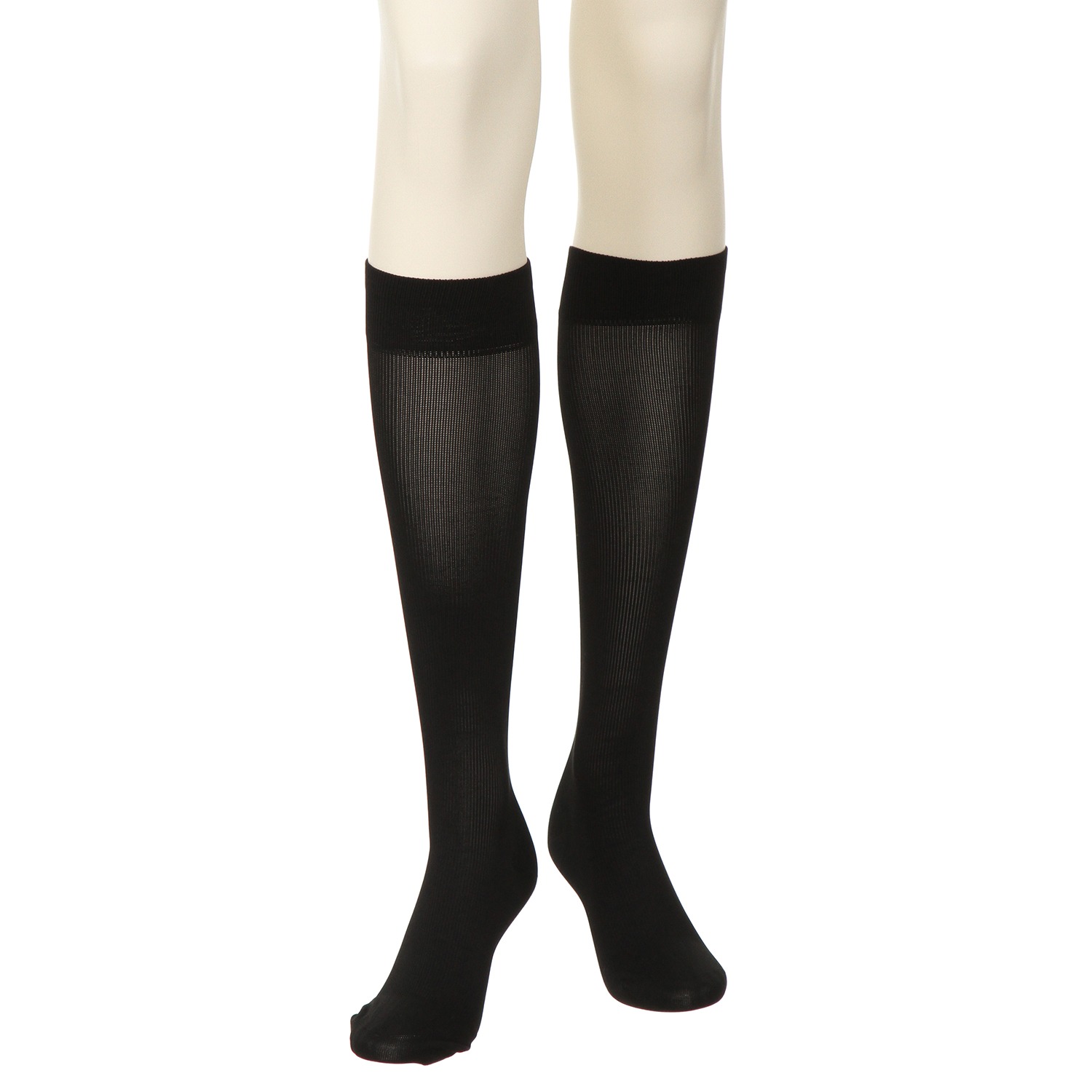 メディカルステイフィット
段階式着圧
２１０デニール
マイクロファイバー
ハイソックス
同色２足組