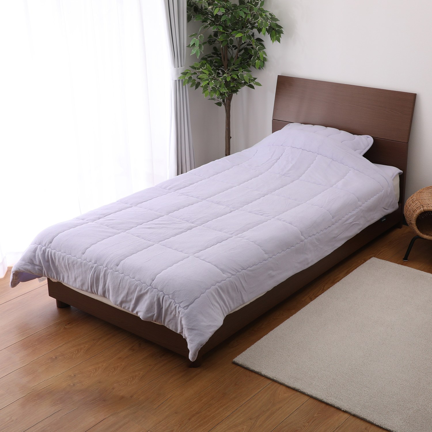 ＜ダブル＞快眠博士 “ＺＥＰＰＩＮ” 寝汗の吸水力が違う！　爽やかパイルの肌掛けふとん 