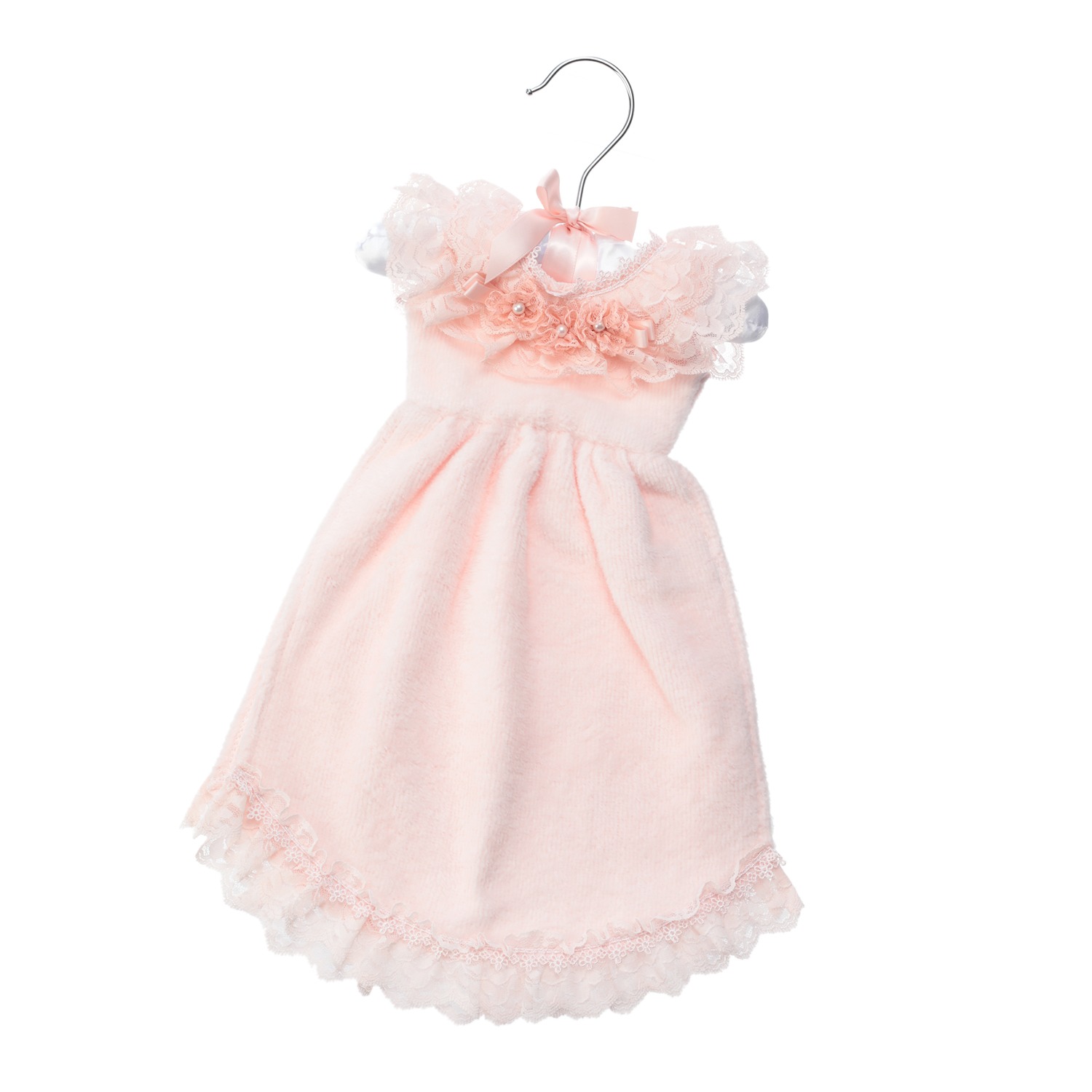 ラ　ルイス
レースをあしらった
ハンガー付
ドレスタオル２枚セット