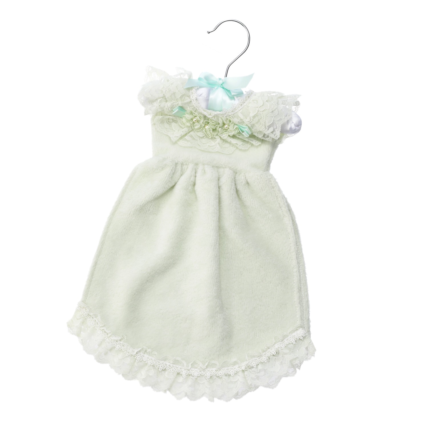 ラ　ルイス
レースをあしらった
ハンガー付
ドレスタオル２枚セット