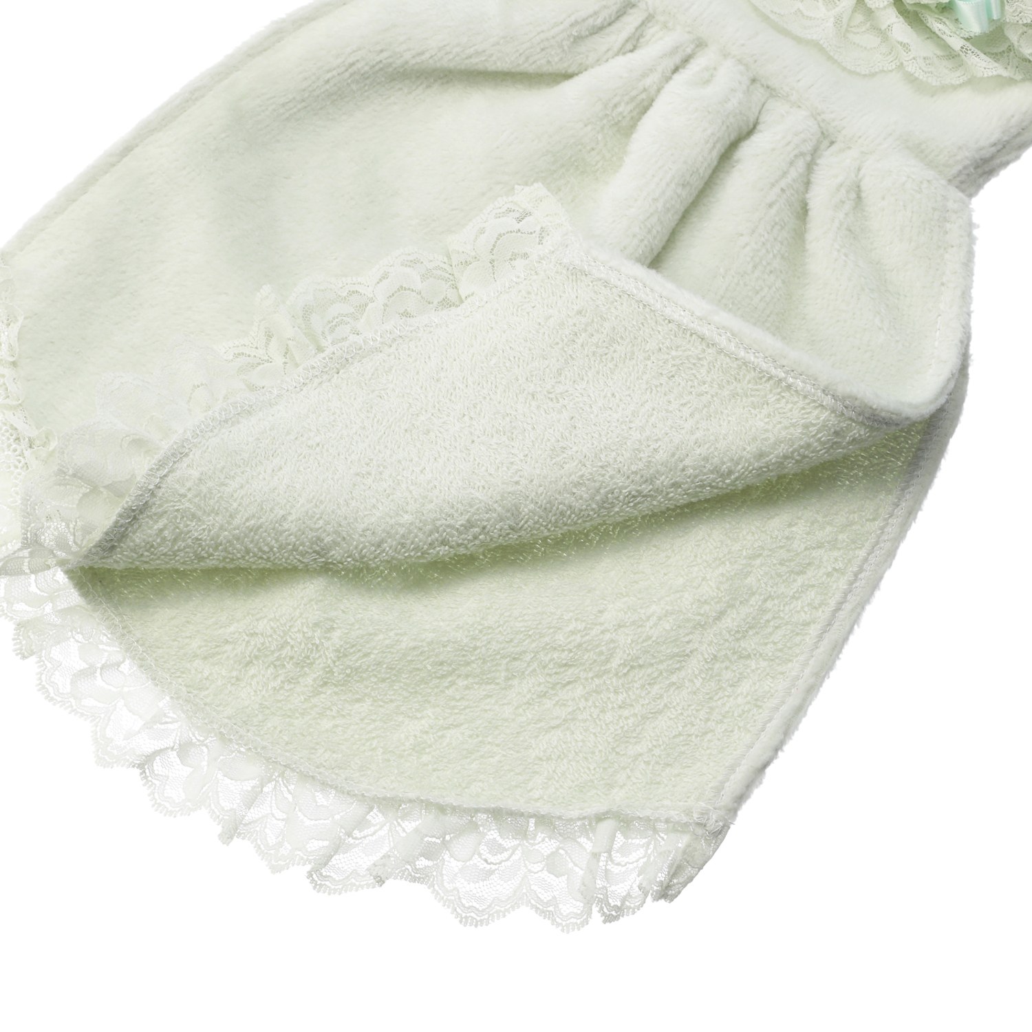 ラ　ルイス
レースをあしらった
ハンガー付
ドレスタオル２枚セット