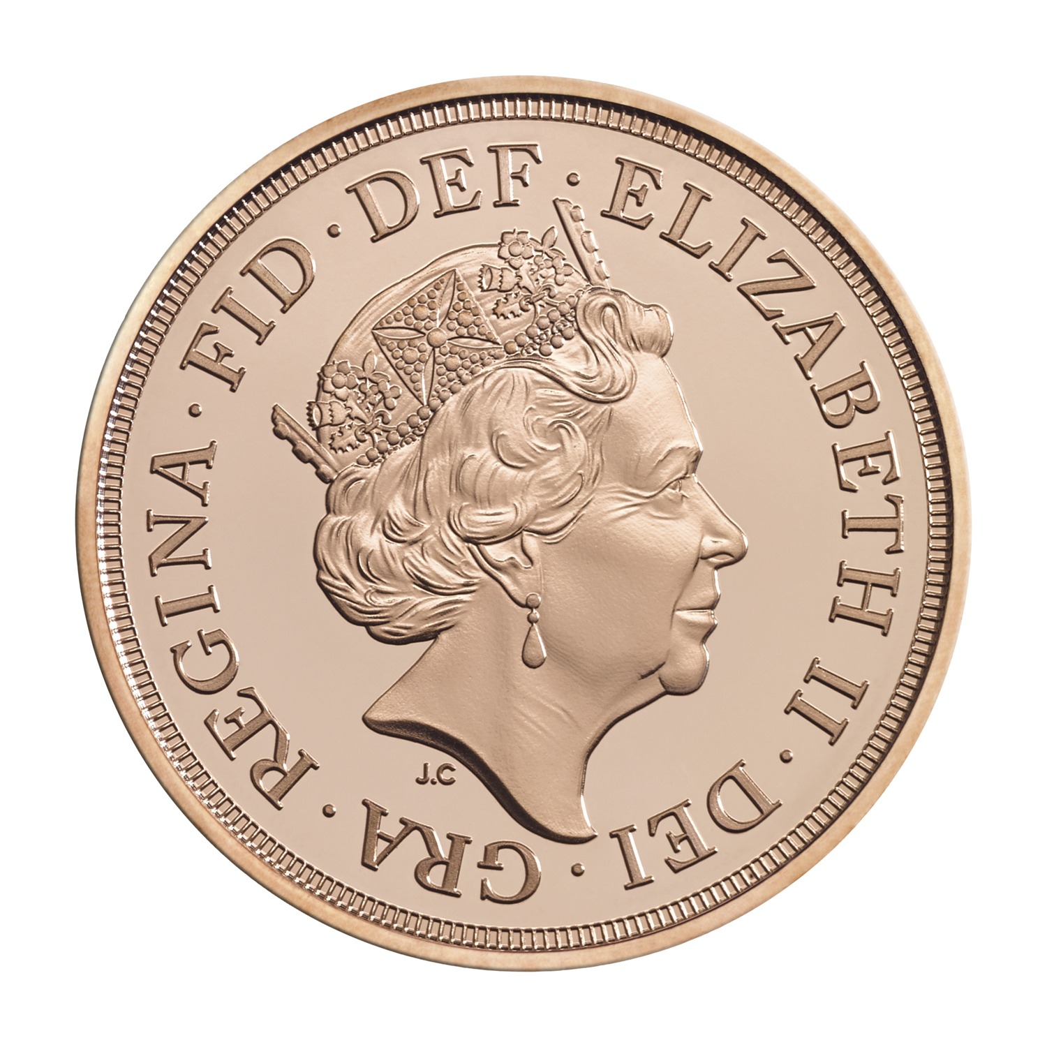 ロイヤルミント
英国王立造幣局発行
女王エリザベス２世
プラチナ婚記念コイン
１ソブリン金貨