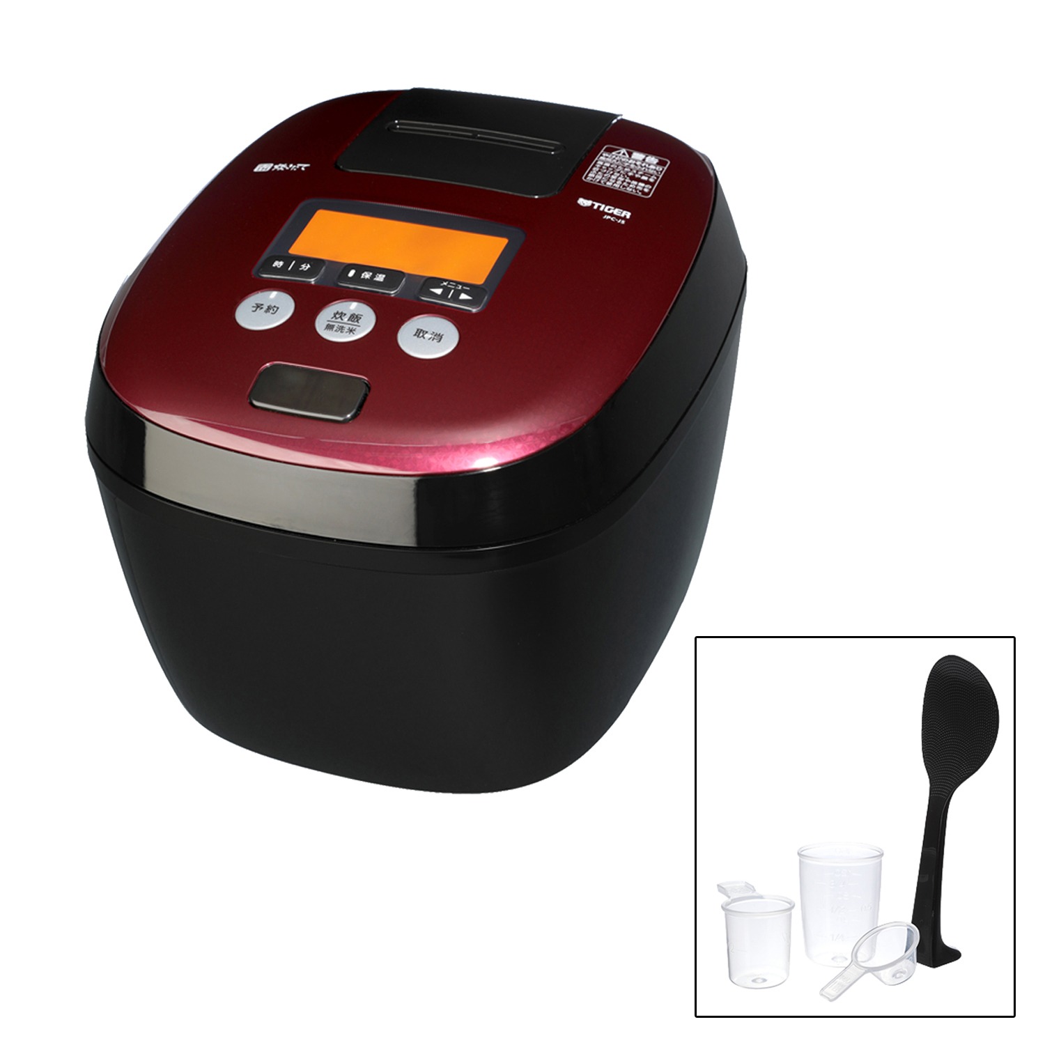 ＜１升＞タイガー
熱流＆熱封
土鍋コーティング
圧力ＩＨ炊飯ジャー
“炊きたて”
