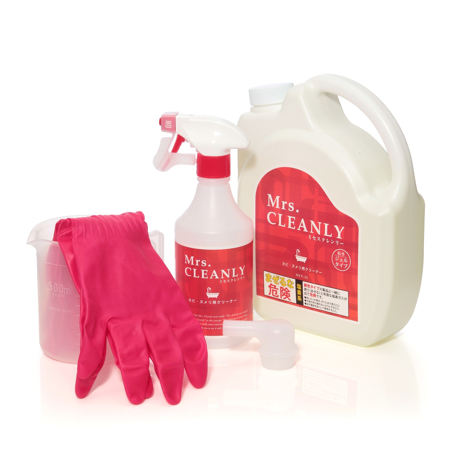 ＜２リットル＞
ミセスクレンリー
除菌もできる
ジェルタイプの洗浄剤
カビ・ヌメリ用クリーナー
スペシャルセット