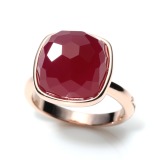 ローザリュール
カルセドニー
クッションシェイプ
ファセットリング