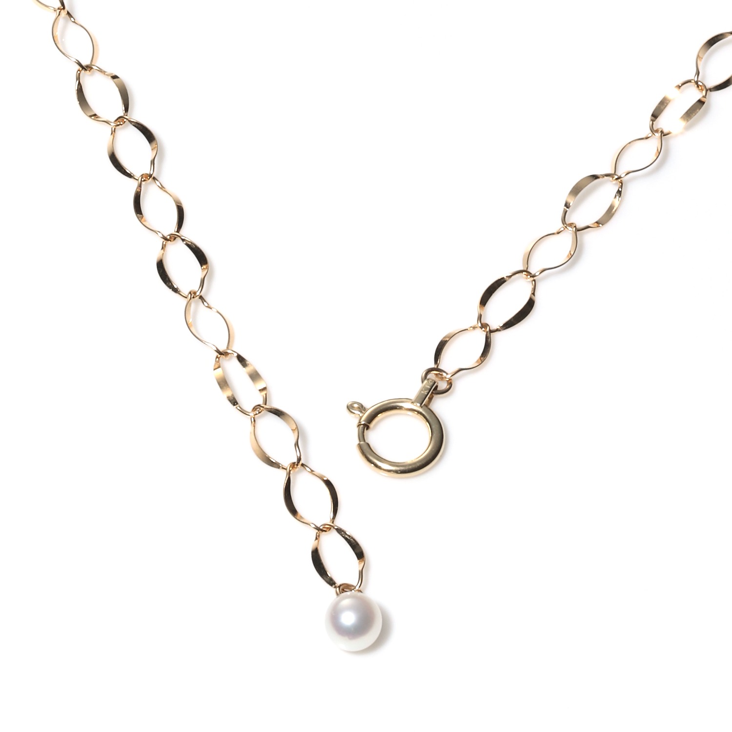 １４Ｋ
無調色アコヤパール＆ベビーアコヤパール
しゃらしゃら
ネックレス