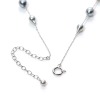 １４Ｋホワイトゴールド
ナチュラルブルーグレー
アコヤパール
ロングネックレス