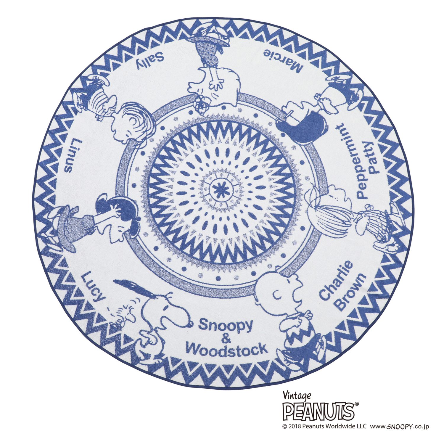 西川
スヌーピー
コットンラウンドタオル