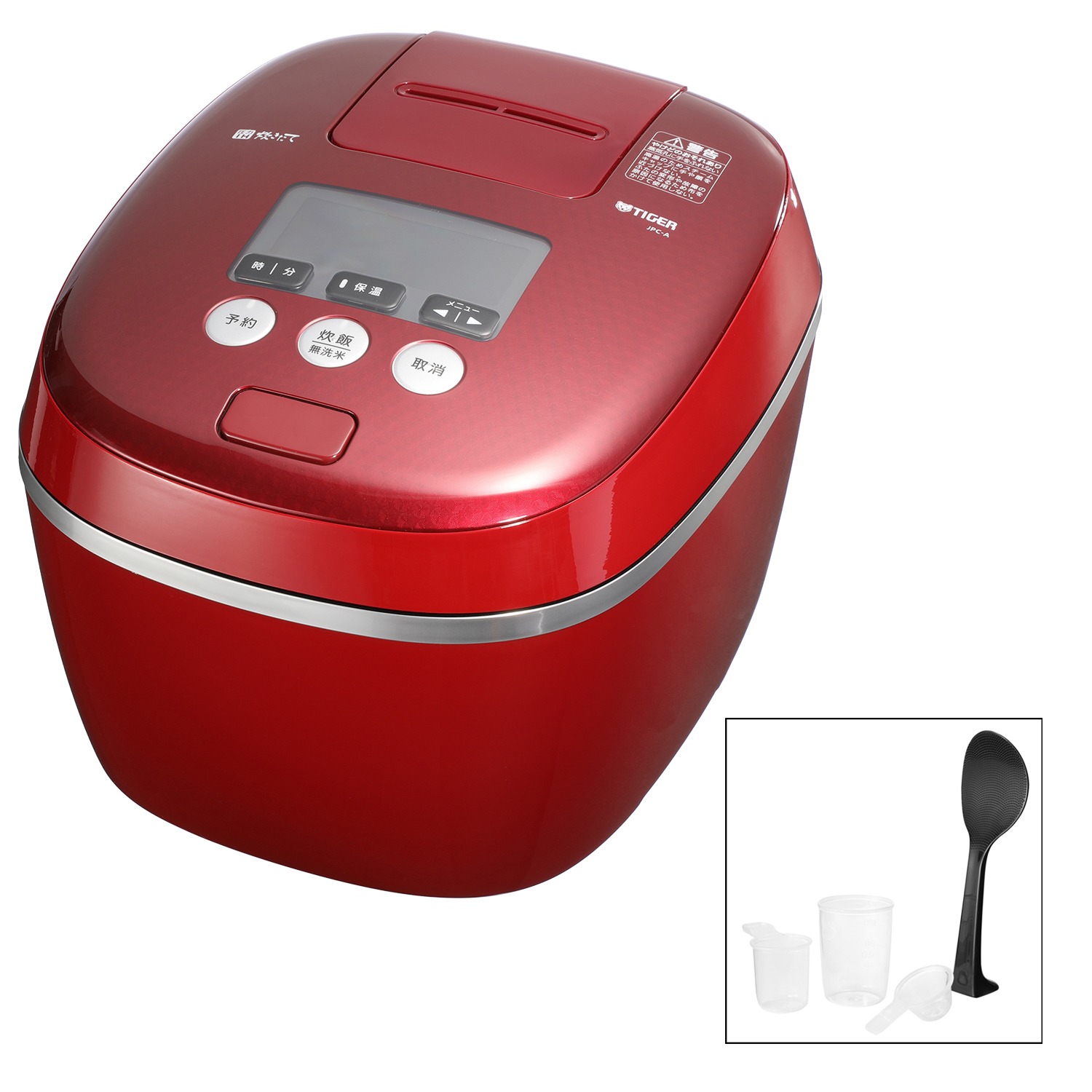 ＜１升＞
タイガー
熱流＆熱封
土鍋コーティング
圧力ＩＨ炊飯ジャー
“炊きたて”