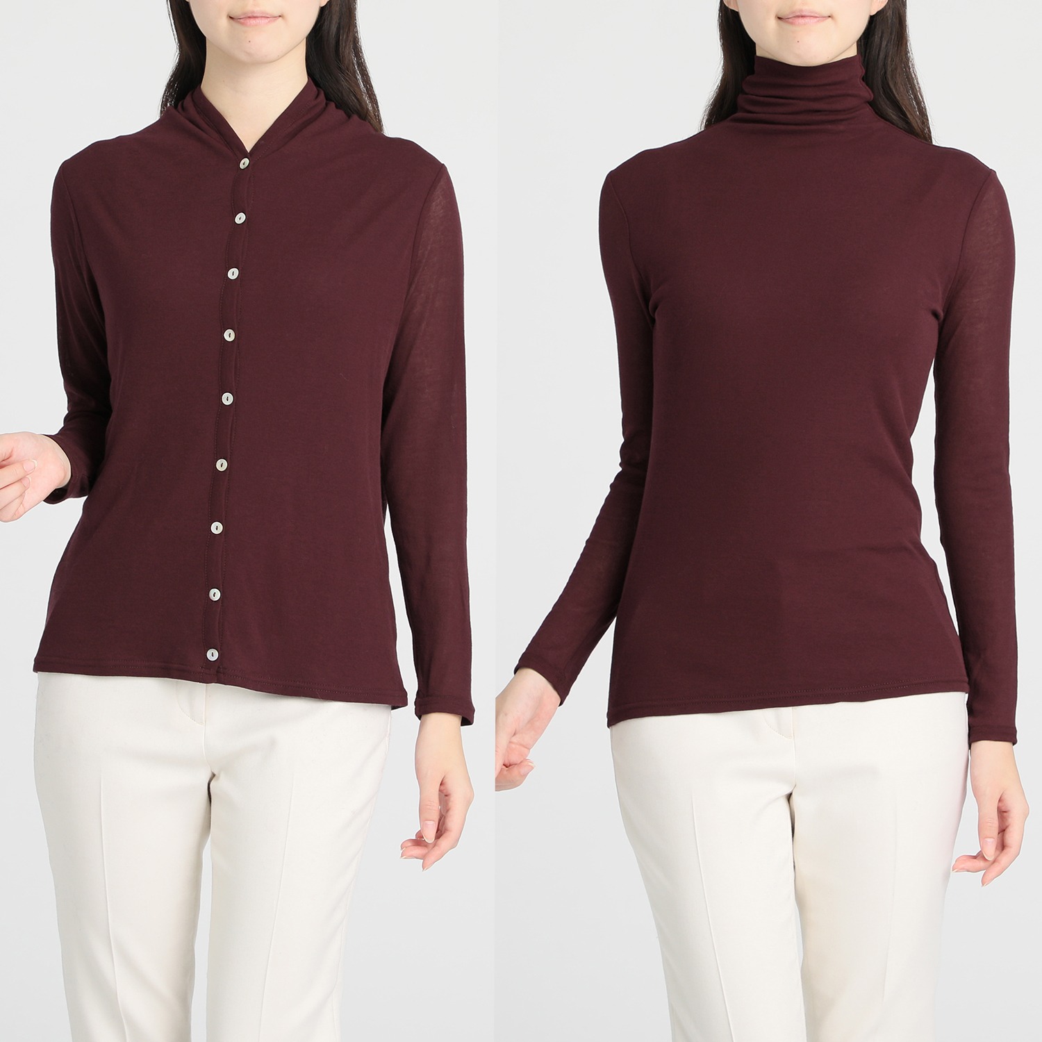 天使の綿シフォン
２ウェイカーディガン＆プルオーバーセット