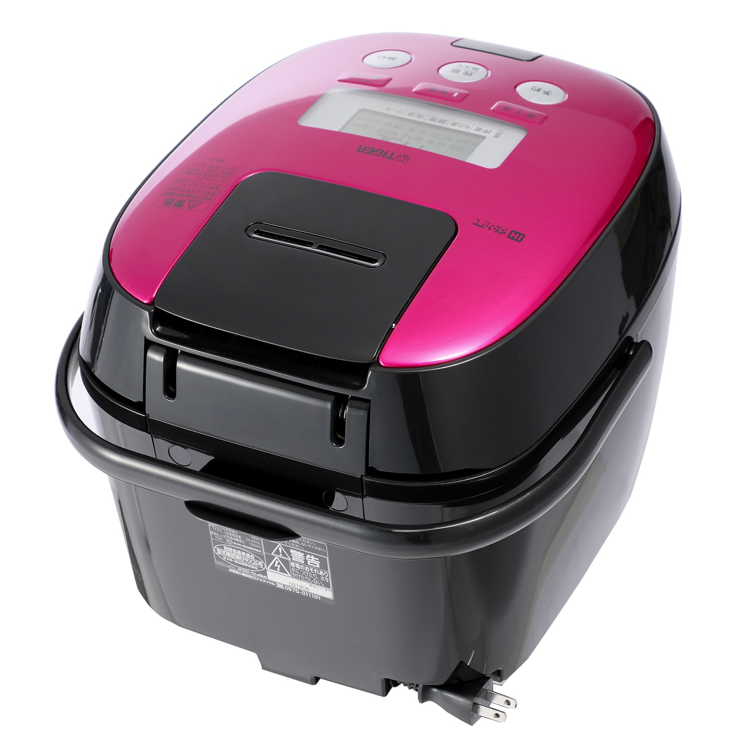 ＜１升＞
タイガー
熱封土鍋コーティング＆Ｗ銅入り５層遠赤特厚釜！
時短少量早炊きもできる
ＩＨ炊飯ジャー
“炊きたて”