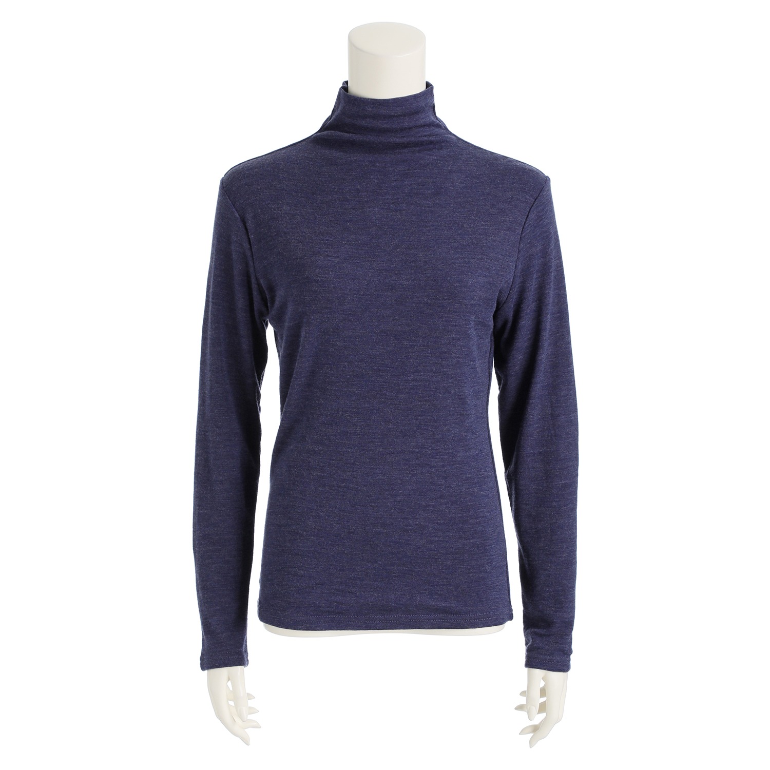 天使の綿シフォン
コットン＆ウール
ボトルネック
長袖プルオーバー