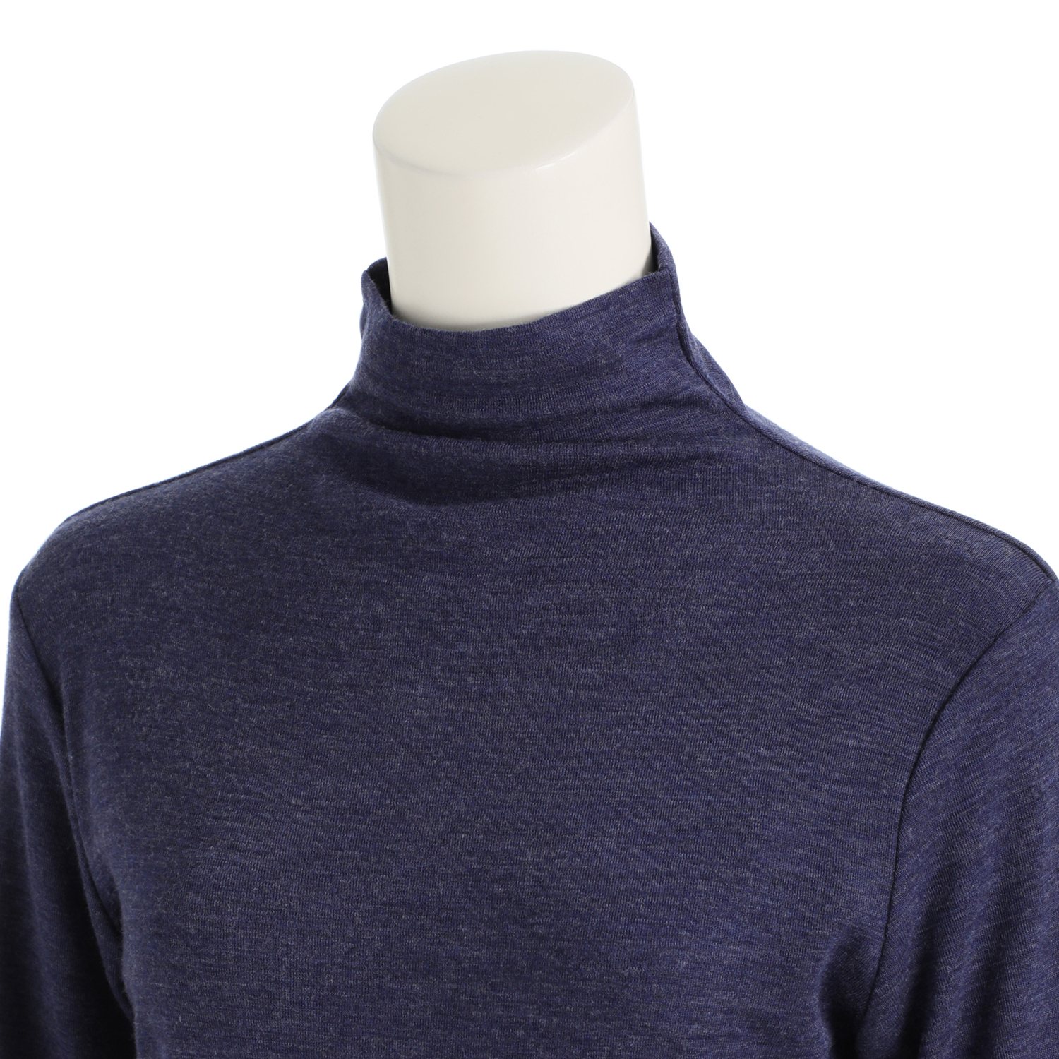 天使の綿シフォン
コットン＆ウール
ボトルネック
長袖プルオーバー