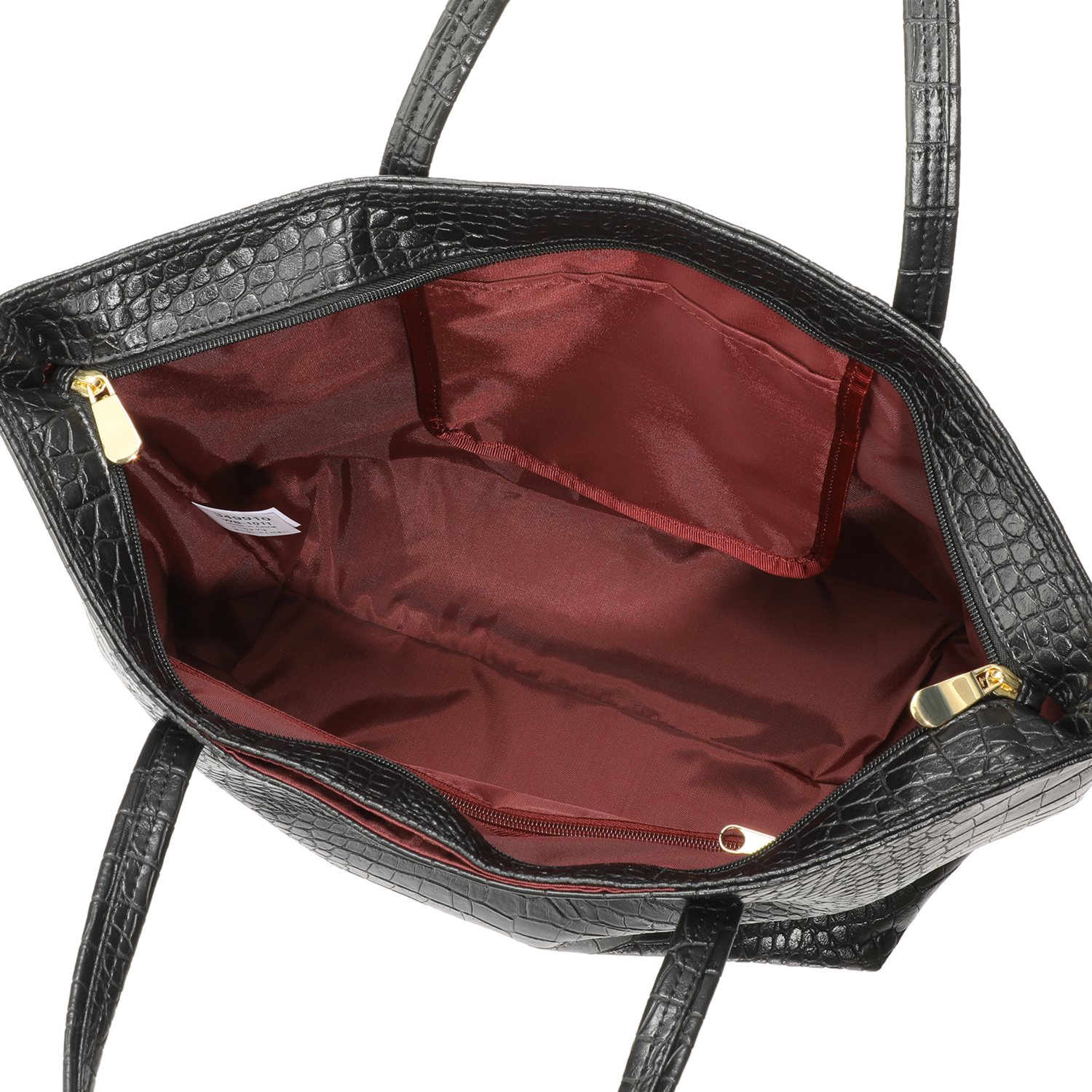 スワニー トートバッグ クロコダイル型押し