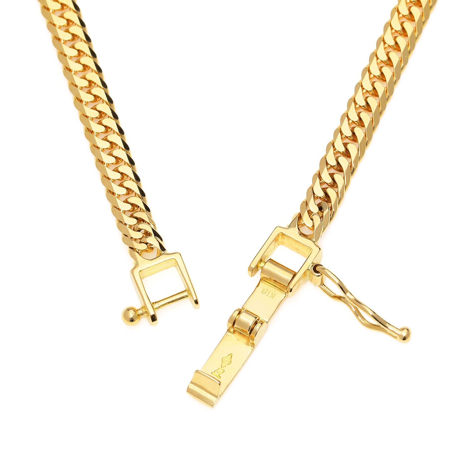 ＜６０．５ｃｍ＞
祈平
１８Ｋ　２０ｇＵＰ
６面ダブル喜平チェーン
ロングネックレス
