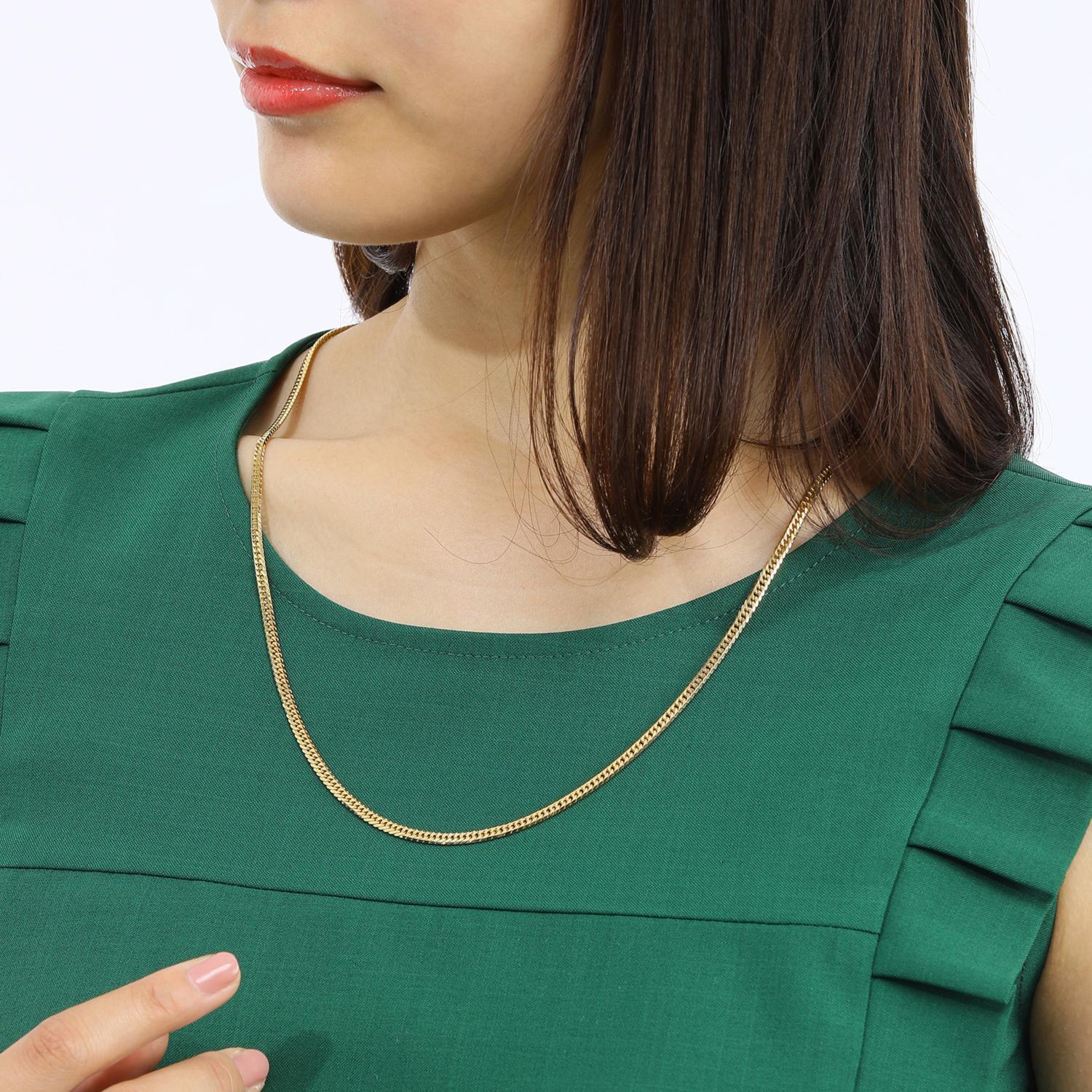＜６０．５ｃｍ＞
祈平
１８Ｋ　２０ｇＵＰ
６面ダブル喜平チェーン
ロングネックレス
