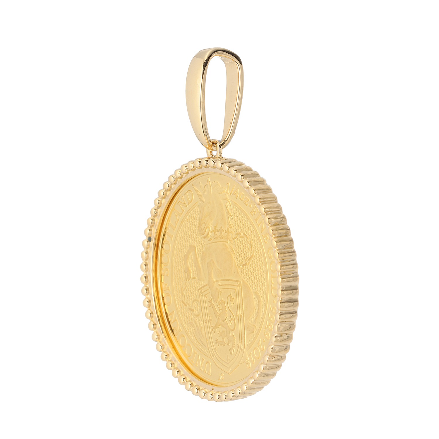 祈平
２４Ｋ
ロイヤルミント製
ユニコーン
１／４オンスコイン
ペンダントトップ