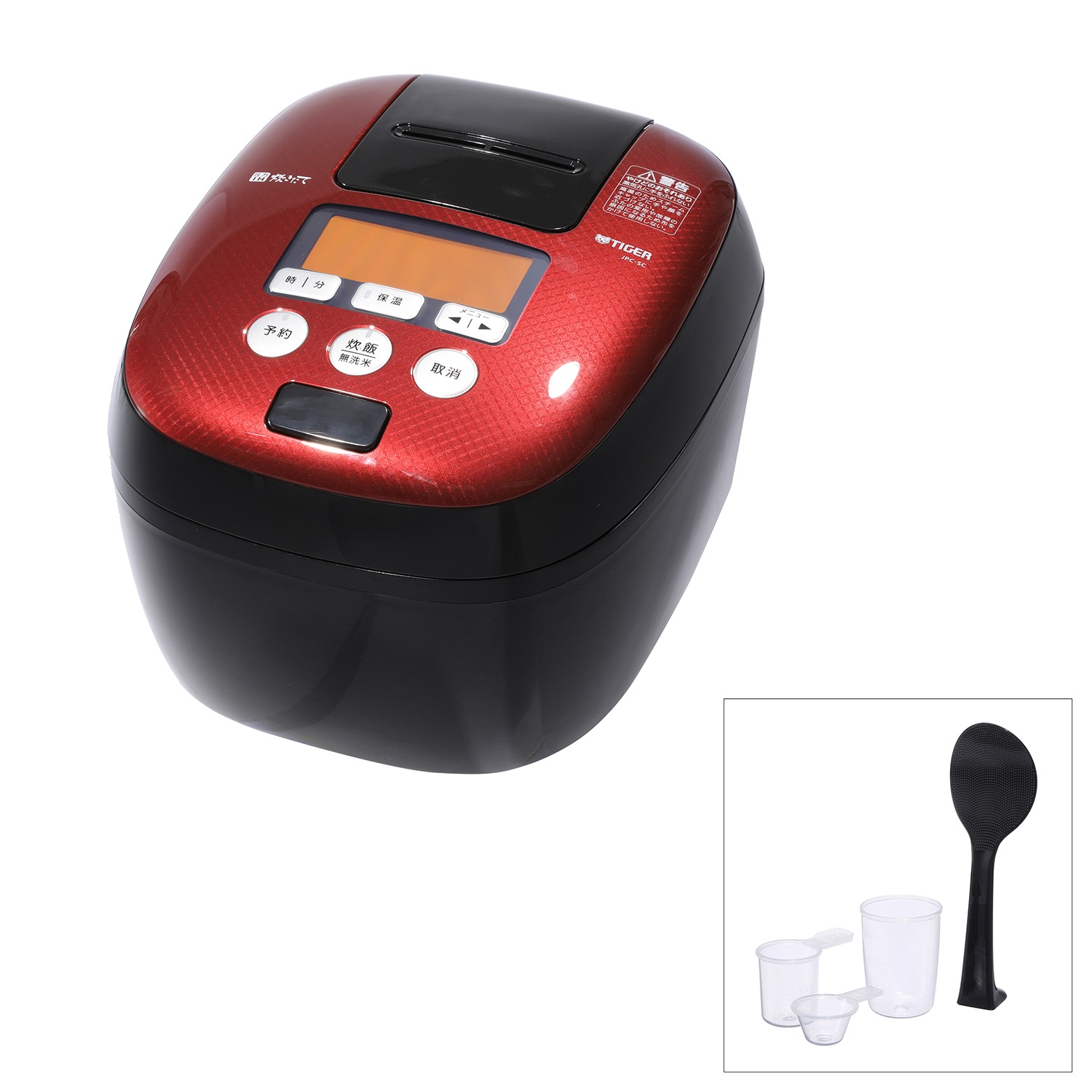 ＜５．５合＞
タイガー
熱流＆熱封
土鍋コーティング
圧力ＩＨ炊飯ジャー
“炊きたて”