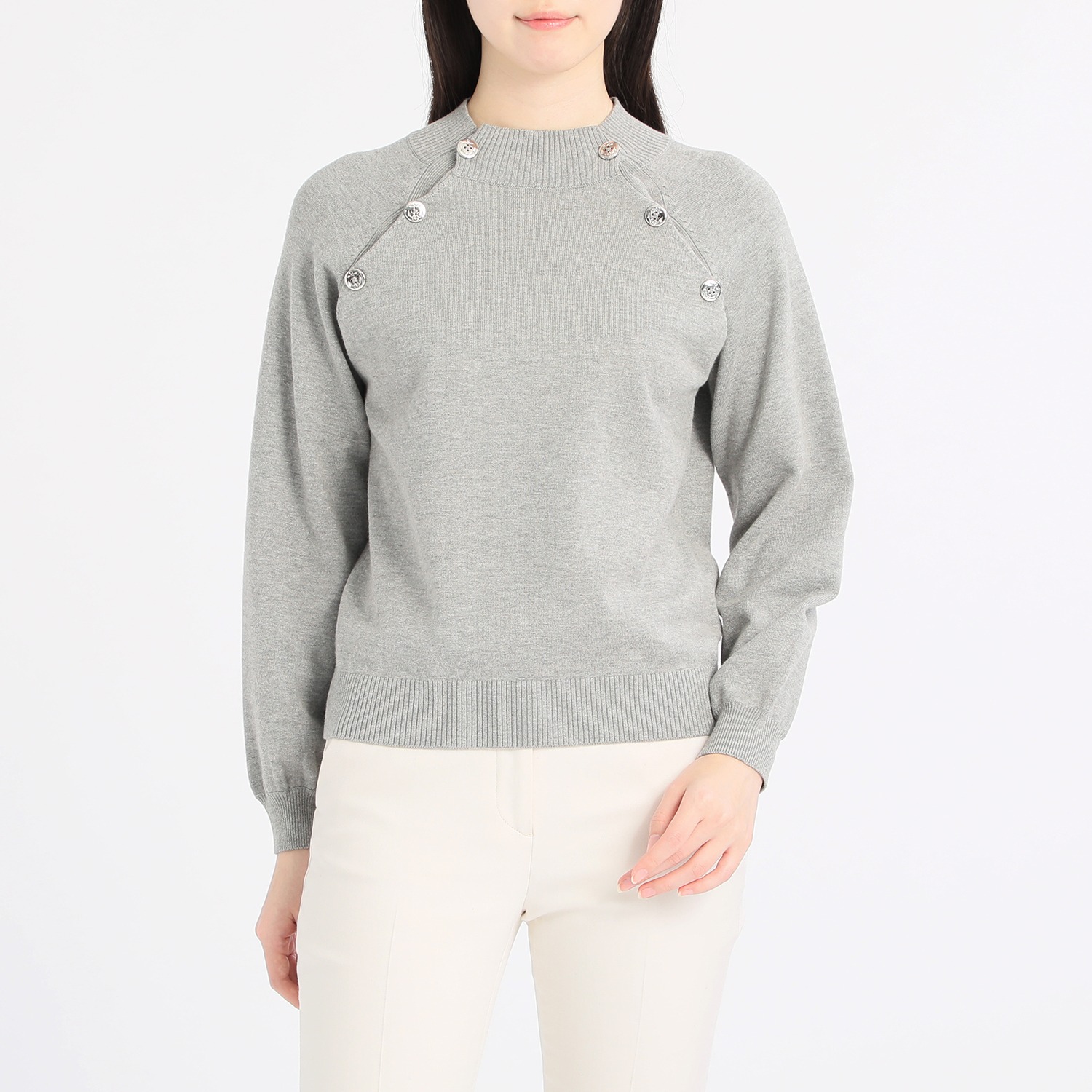 アプローズアンドコー
ニューヨーク
マリンテイストボタン
アクセント
ニットプルオーバー